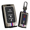 HIBEYO 3 Button Key Fob Cover Compatible with Jeep Grand
