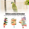 3pcs Parrot Chew Toys Weave Carrot Corn Rattan Balls Shredded