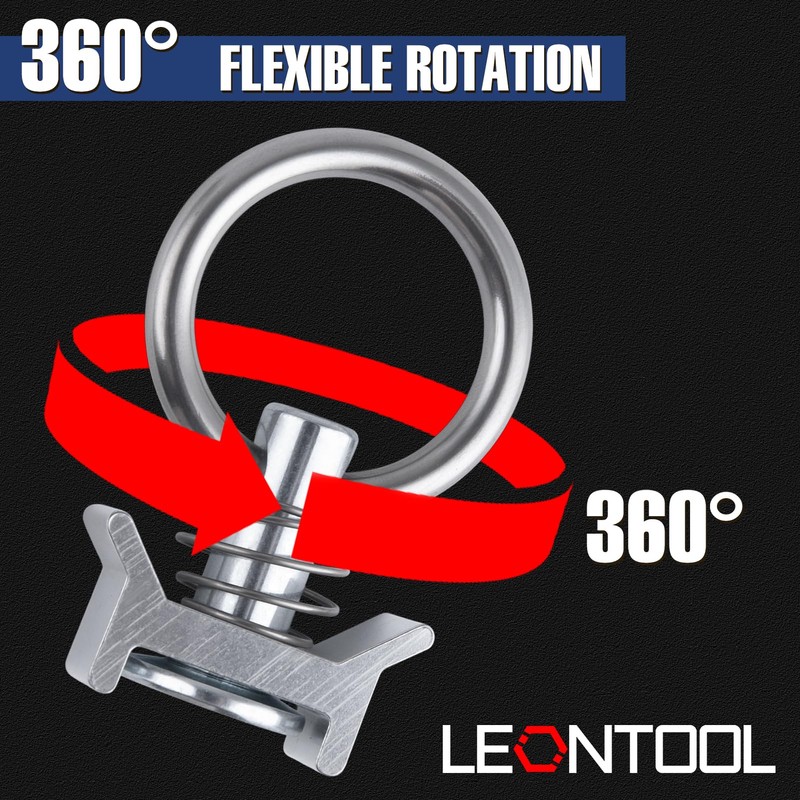 LEONTOOL L Track Fittings 12 Pack Single Stud Fitting Tie
