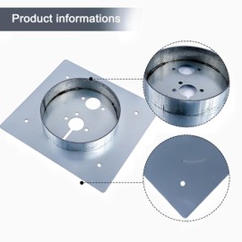 Diesel Parking Heater Base Mounting Bracket Floor Plate Stainless Steel Turret Planar Deep30/40/60mm for Eberspacher Webasto Sliver (DEEP: 40mm)