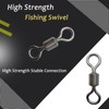 Atibin Heavy Duty Fishing Swivels Freshwater Saltwater Copper Barrel Swivels