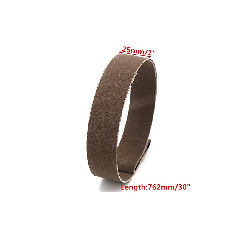 MASUNN 15pcs 25x762mm Sanding Belts 600/800/1000 Grit Aluminum Oxide Sanding