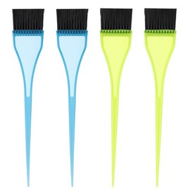 4 Piece Tint Brushes Hair Dye Brush Set Hair Color Applicator Brush Reusable Color Tint Applicator Brushes Professional Hairs Stylist Supplies for Salon Home DIY Tools(Green, Blue)