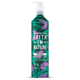 Faith In Nature Faith In Nature - Natural Shampoo Aluminium Bottle - Vegan & Cruelty Free, No SLS or Parabens - 500ml, Lavender & Geranium