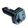 FM Transmitter Dual USB 1 Type C Multi Protection RGB