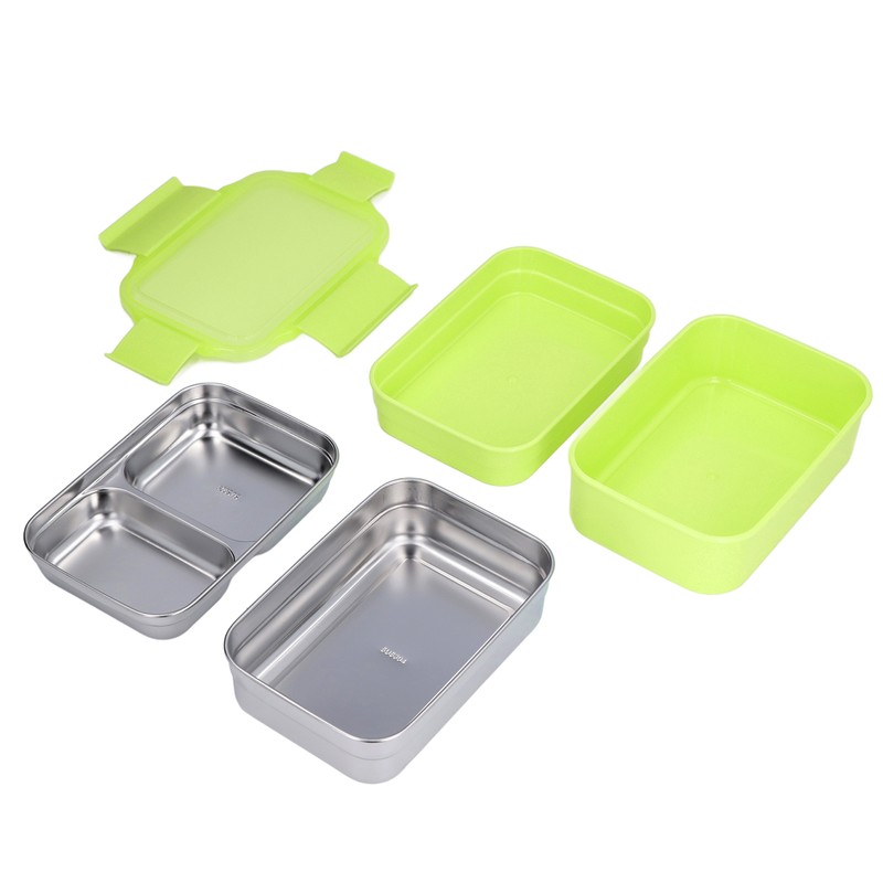 304 Stainless Steel Electric Lunch Box Double Layer Insulated Lunch
