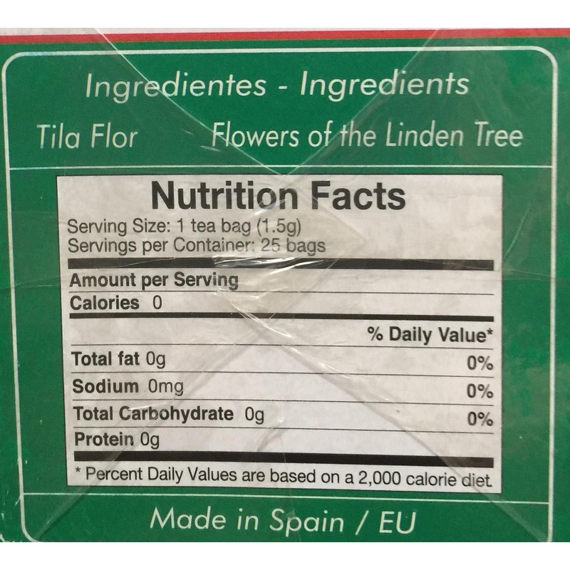 Manasul Linden-Tilo Tea 25's 2-PACK-50 TOTAL TEA BAGS