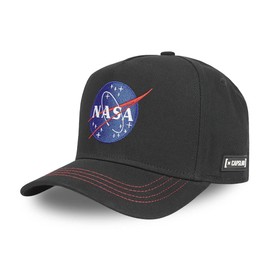 Tracker Cap Men's 100% Cotton Cap Men's Nasa Logo Sensitive Skin Black One Size, black