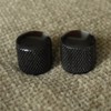 (A34) 2 Metal Dome knurling Guitar Knobs For Tele or