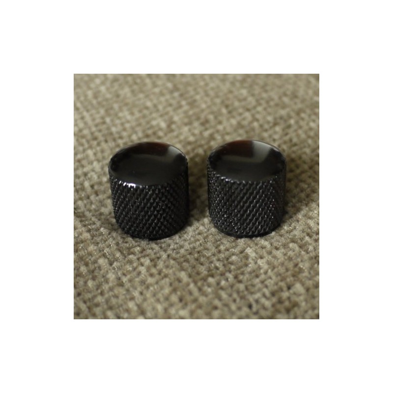 (A34) 2 Metal Dome knurling Guitar Knobs For Tele or
