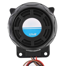 VOBOR Motorbike Alarm, Motorbike Alarm System Easy to Install Ultra-Low Power Consumption, 105-125db Motorcycle Remote Control Alarm Horn Anti Theft Security System