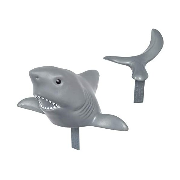 DecoPac 23770 SHARK CREATIONS Cake Topper for Birthdays and Parties, 1 SET, Gray