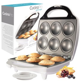 Pastelera para minipasteles y quiche, hace 6 unidades en minutos, antiadherente, con circulo para cortar la masa para medición fácil.