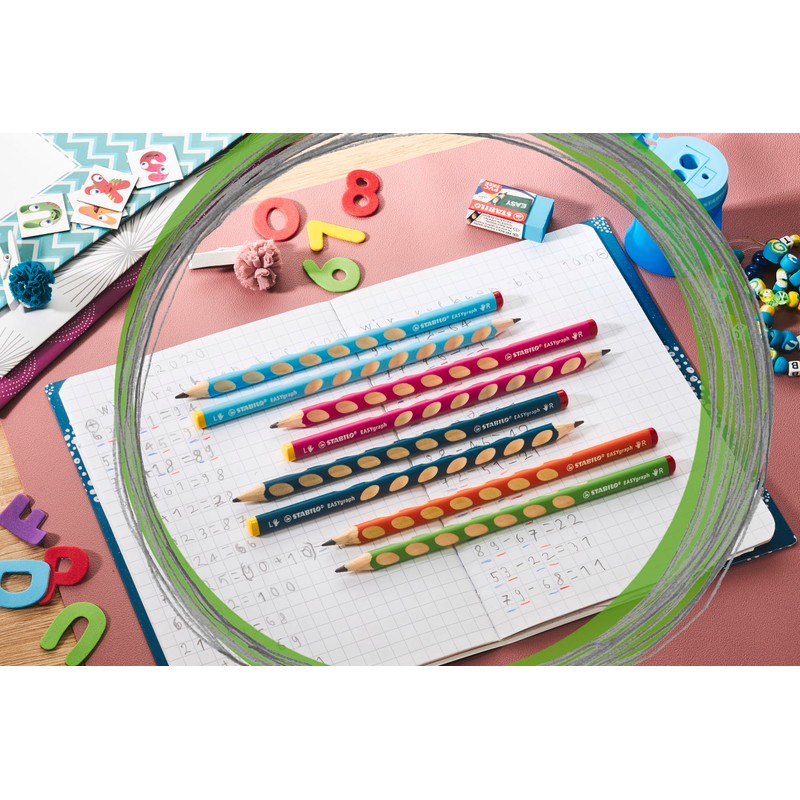 Handwriting Pencil - STABILO EASYgraph - Right Handed - Green