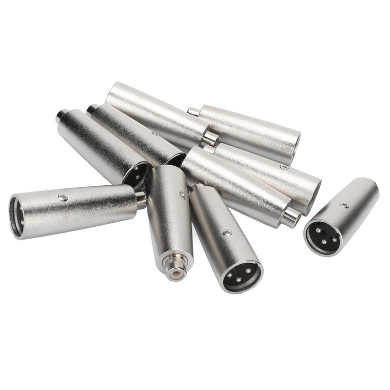 RCA to XLR Adapter Female to Male Noise Reduction Metal