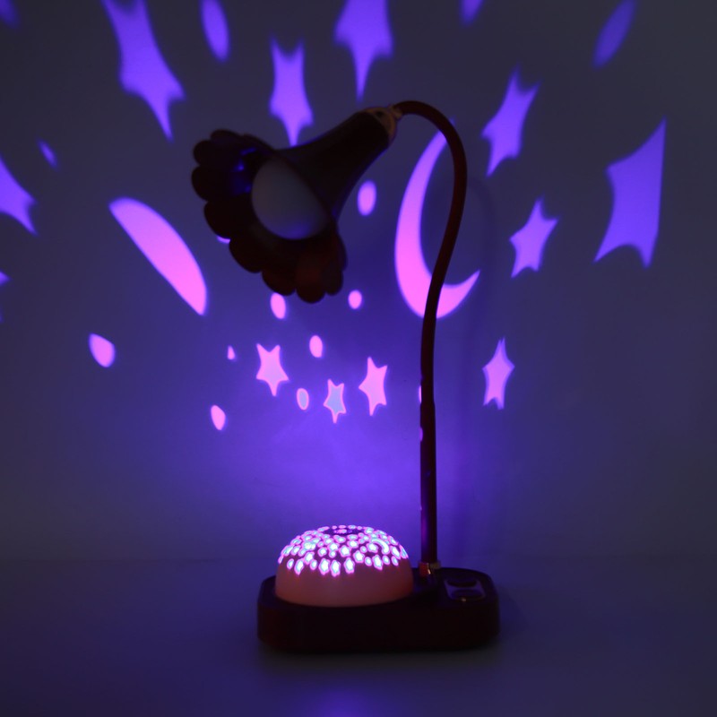 Phonograph Projection LED Desk Lamp Touch Control LED Desk Light