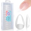 gelike ec Nail Tips Gel for Home: Short Almond 240pcs