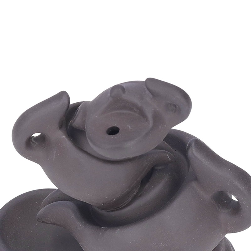 Insence Waterwall Antique Purple Sand Auspicious Cloud Teapot Backflow Sandalwood