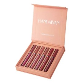 Set de 6 labiales Handaiyan Z Lápiz Labial color rojo mate