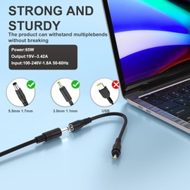 65W Laptop Charger for Acer Aspire 3 A315-56 A315-55G A315-54 A315-53G A315-53 A315-52 A315-51 A315-42G A315-42 A315-41G A315-41 A315-33 A315-32 A315-31 A315-21 A314-21 A314-31 Power Supply Cord