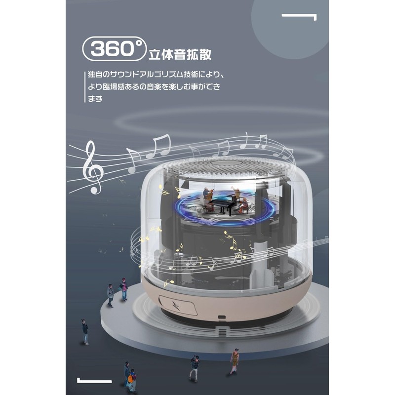 Lightweight & Loud Sound: 2025 New Bluetooth Speaker, IPX7, Waterproof,