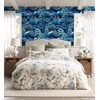Blue Winter Forest Peel and Stick Wallpaper, Snowy Mountain Wallpaper