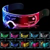 Kimimara Cyberpunk LED Glasses – Party Luminous Glasses Luminous Visor