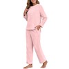 PrinStory Fluffy Pajamas for Women Winter Soft Fleece Warm Pajama