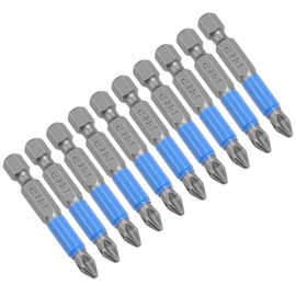 Uenhoy 10 Pcs Magnetic Phillips Screwdriver Bits Set 2 Inch Long Anti Slip Phillips Bits #2, 1/4 Inch Hex Shank (PH2 x 50MM)