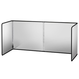 3 Sided Foldable Stove Splatter Guard for Frying Stainless Steel Oil Splatter Screens Easy to Clean Kitchen Backsplash Protector For Stove Top Wall Gas Range Frying Pan Camping, L