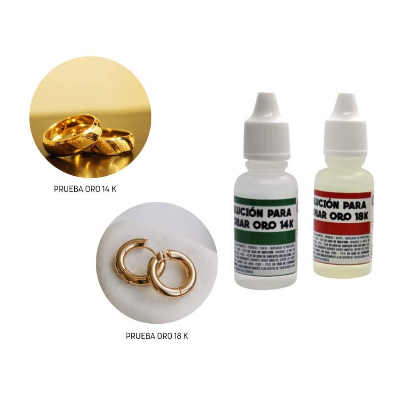 KAP TOOLS Juego De 4 Ácidos Para Probar Oro 10k,