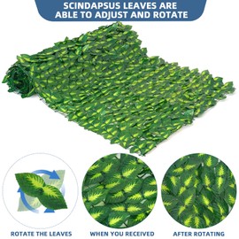 GOTGELIF Artificial Ivy Fence Privacy Screen, 39.4 x 39.4 inch Faux Ivy Hedge Fence, Less Maintenance & Reusable Privacy Fence for Garden, Patio, Balcony Décor (100 x 100cm)