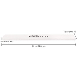 10pcs - PANA Jumbo Double-Sided Emery Nail File for Manicure, Pedicure, Natural, and Acrylic Nails - White (Grit 60/60)
