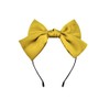 Birthday Hair Accessories for Women Girls Yellow Bow Headbands Large