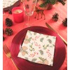 20 Napkins 33 x 33 cm 3 Ply Christmas Pine