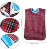 3PCS Adult Bibs for Eating, Reusable Clothing Protector, Waterproof Washable
