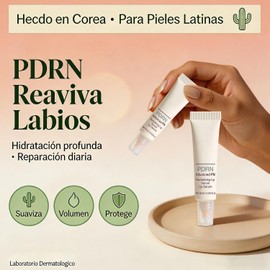 Sérum Labial con Complejo PDRN, Hidratante y Reparador para Labios Secos y Descamados, Brillo Natural y Volumen Suave, Fórmula Sin Parabenos Apto para Labios Sensibles, 10ml（2PC)