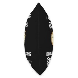 Funny 10th Year Career Milestone Quote Ten Years Employee Appreciation 10 Year Work Anniversary Funny Donut Throw Pillow, 18x18, Multicolor