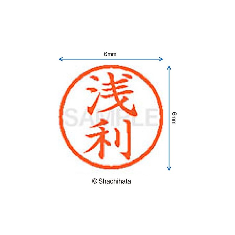 Shachihata Stamp Name 6 Correction Stamp XL - 6 Stamp
