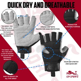 IZY Gym Gloves Training Weight lifting Gloves for Men Women Wrist Support Padded Extra Grip Palm Protection Fitness Workout Gloves Cycling,Hanging,Pull ups,Breathable (Black/Grey, S)