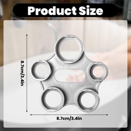 Yuanchu Aerator Mounting Wrench, 10 Sizes M18 / M20 / M22 / M24 / M28 Zinc Alloy Universal Aerator Service Key Replacement Aerator Tap Strainer Aerator Key Tool