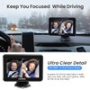 FEISIKE Baby Car Camera, 1080P Dual-Channel 5 inch Display Baby