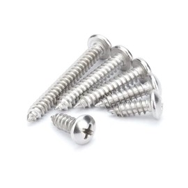 ANSIEDIO Self-tapping Screws Cross Round Head Wood Screws,304 Stainless Steel Drywall Screw, M5×16mm,50 pcs