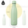 Konokyo Insulated Water Bottles,17 oz Double Wall Stainless Steel Vacumm