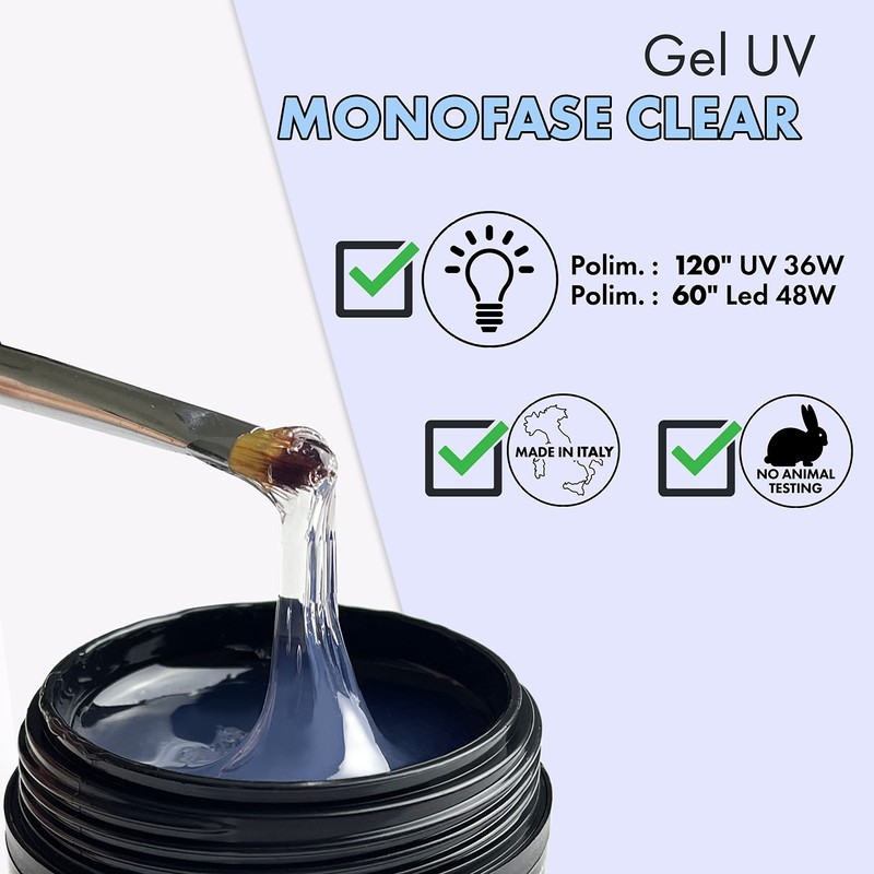 Nail Store UV Gel Single Phase Clear Long Hold Self