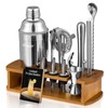 KITESSENSU Cocktail Shaker Set Bartender Kit with Stand | Bar