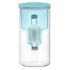 Wessper Glass Water Filter Jug, incl. 1 Filter Cartridge, 3