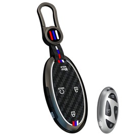 YONUFI Key Fob Cover for Hyundai Key Case Metal Keychain for Ioniq 6 Grandeur GN7, KONA, Elanrtra, Santa Fe, Sonata, Tucson Car Key Holder Protector