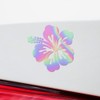 ANGDEST CLUB Decal Stickers of Hibiscus Flower 3 (Hologram) Premium