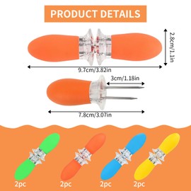 8 Pairs Corn on the Cob Holders, Corn Cob Holders Corn on Cob Holders Corn Holders Corn skewers Corn on the Cob Sticks Interlocking Corn on Cob Holders Set